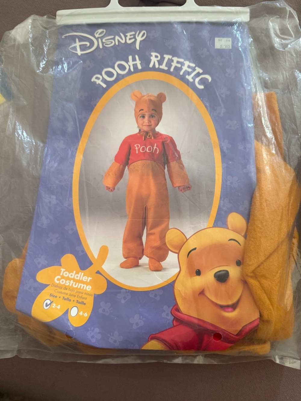 Disney Winnie the Pooh Plush Hooded Costume - vintage 90’s Toddler Halloween